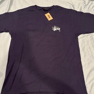 Stussy Men's Navy Blue Ocean Dream Tee, Size M